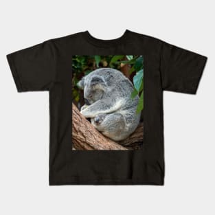 Koala Nap Time: Mother and Baby Kids T-Shirt